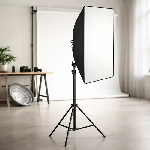 Tripé + soft box